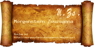 Morgenstern Zsuzsanna névjegykártya